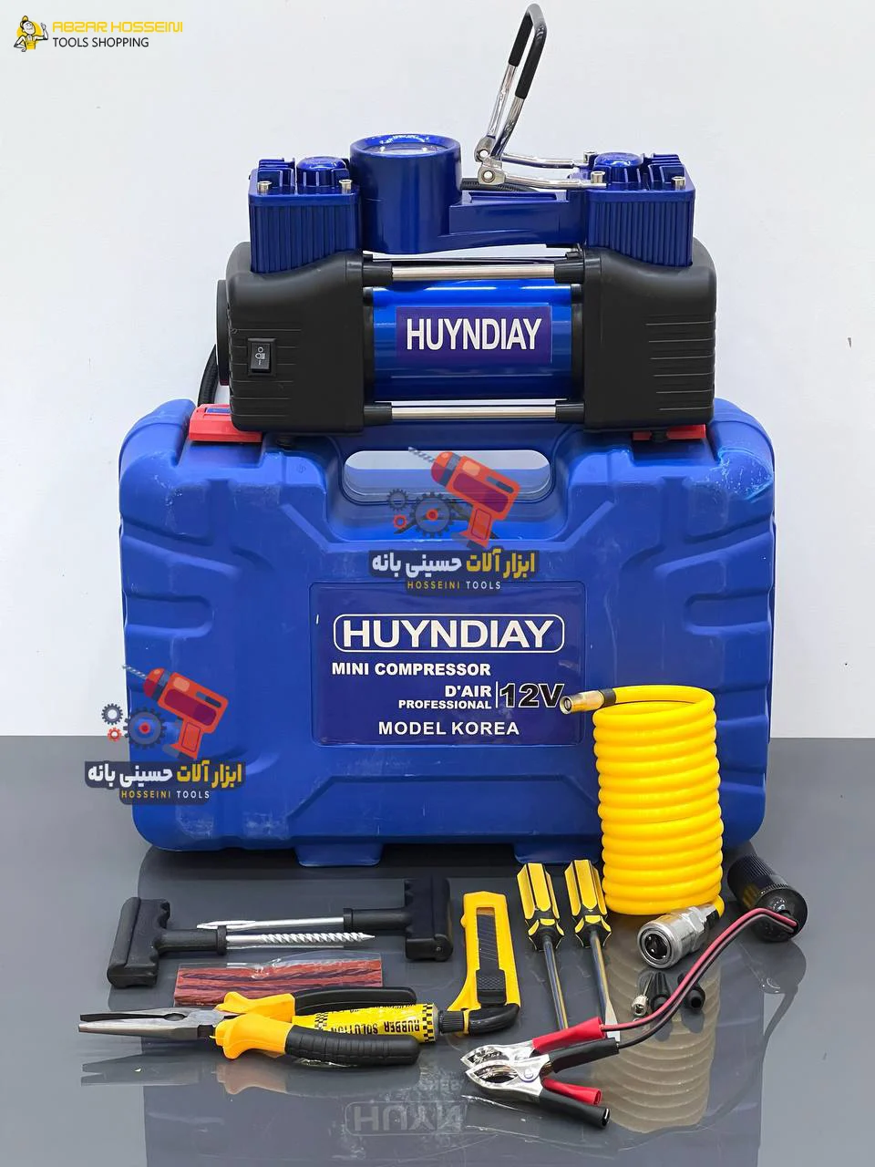 پمپ باد فندکی دو سیلندر هیوندای مدل RD-AC14