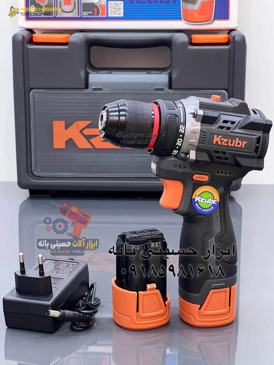 ویژگی های برجسته دریل و پیچ گوشتی شارژی زوبر مدل K10002