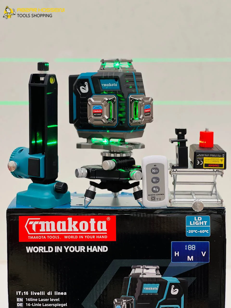 ویژگی های برجسته تراز لیزری ماکوتا مدل TM-4D21WF